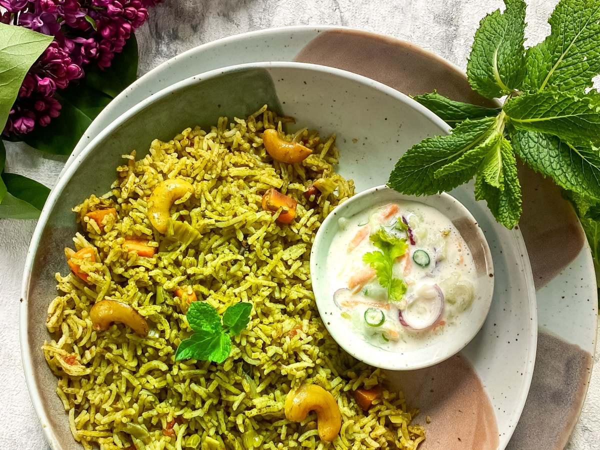 Spinach Rice | Palak Pulao | pasalai keerai&nbsp;sadam